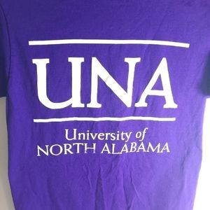 University of North Alabama women's purple small T-shirt Gildan brand EUC